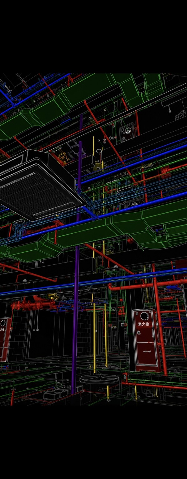 Coordinated BIM building-services model